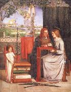 Dante Gabriel Rossetti The Girlhood of Mary Virgin oil on canvas